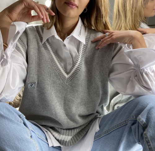 VLSNT Sweater Vest Grey