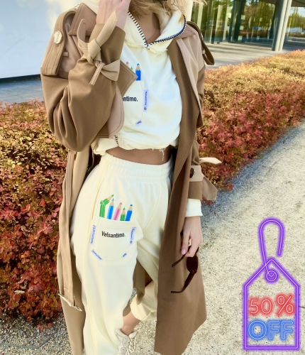 Bluza "Back to School" Hoodie Creme
