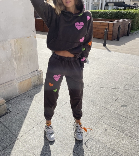 Bluza "Washed Hearts"Coco Hoodie