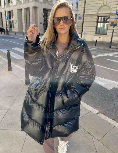 " SUPER OVERSIZED PUFFER" BLACK