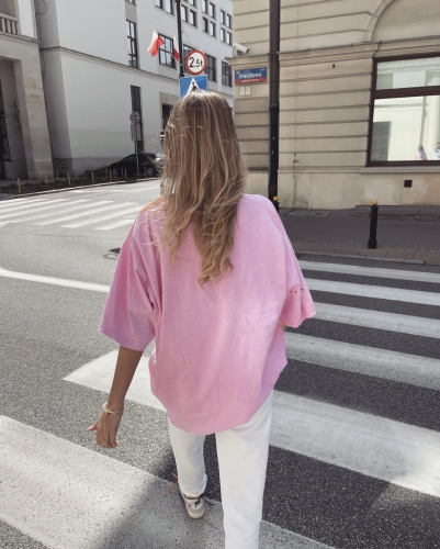  Stars T-shirt Vintage Pink