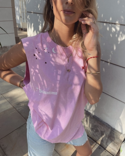 Koszulka Stars Pink Tank Top