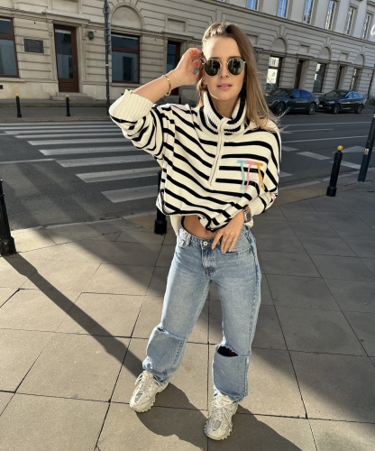 Stripes Sweater Natural 