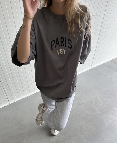  Koszulka "Paris VST" Vintage Gray