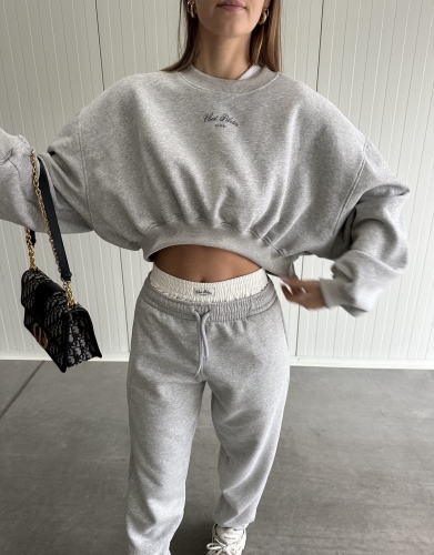 Spodnie "Pilates Double Waist" Gray