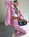 Spodnie "Sunday" Pink Check