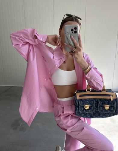 Koszula  "Sunday" Pink Check