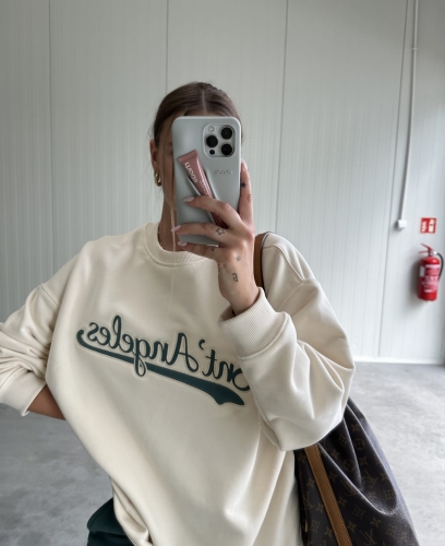 Bluza "Snt'Angeles" Cream /Forest Green