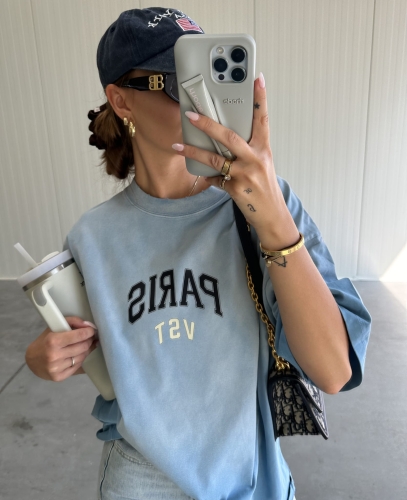 Koszulka "PARIS VST" "Blue Ombre T-Shirt