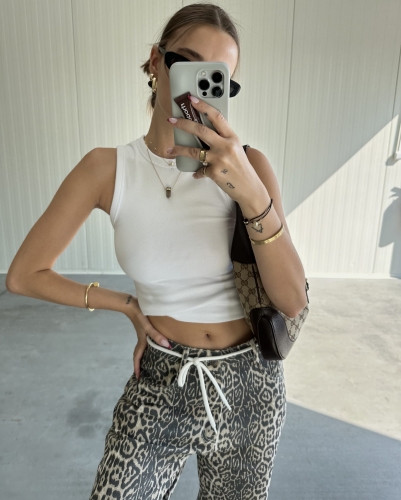 Spodnie Jeansowe Panterka Baggy  "Leopard Jeans"