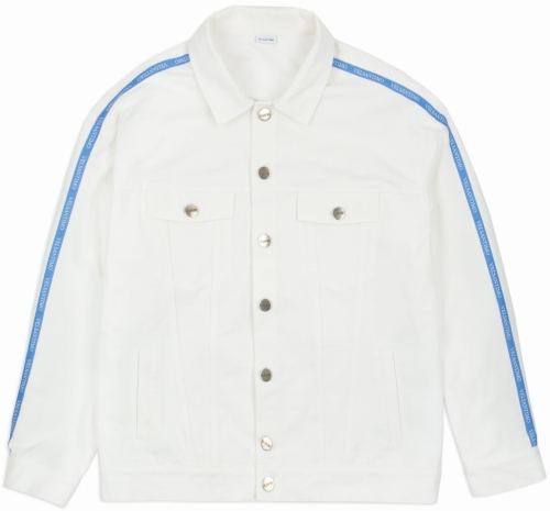 CLEAR WHITE LIGHT BLUE  JACKET 