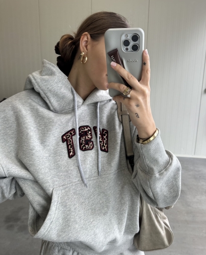 Bluza "VST COZY " Grey  Leopard