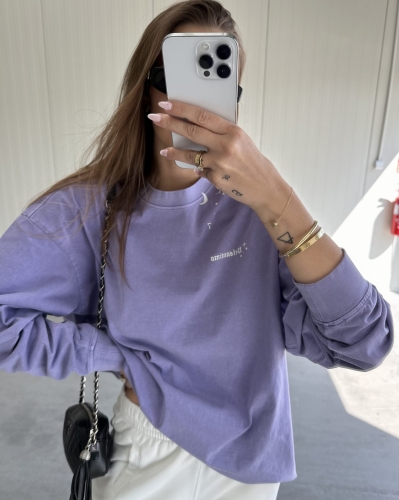 Koszulka Longsleeve "Stars" Lavender