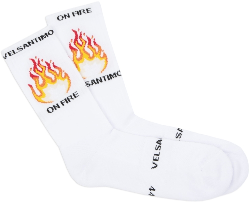 FLAMES WHITE SOCKS 