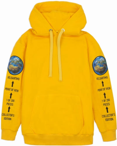 POINT OF VIEW ORANGE HOODIE .