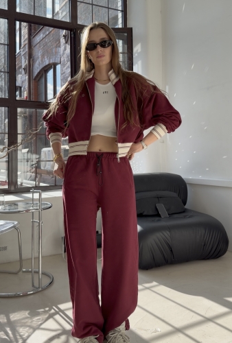 Bluza Rozpinana "Cherry Sport" Burgund