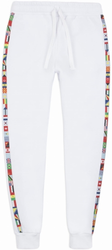 TRAVEL WHITE JOGGERS .