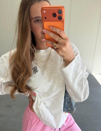 Bluzka z długim Rękawem Longsleeve "Blossom"  White 