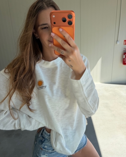 Bluzka z długim Rękawem Longsleeve "Sunny"  White  