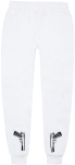 GUNS WHITE JOGGERS .