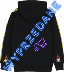 FLAMES BLACK HOODIE .