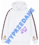 FLAMES WHITE HOODIE .