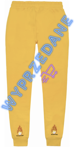 FLAMES ORANGE JOGGERS .
