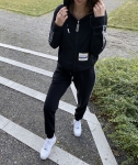 STRIPE HOODIE BLACK