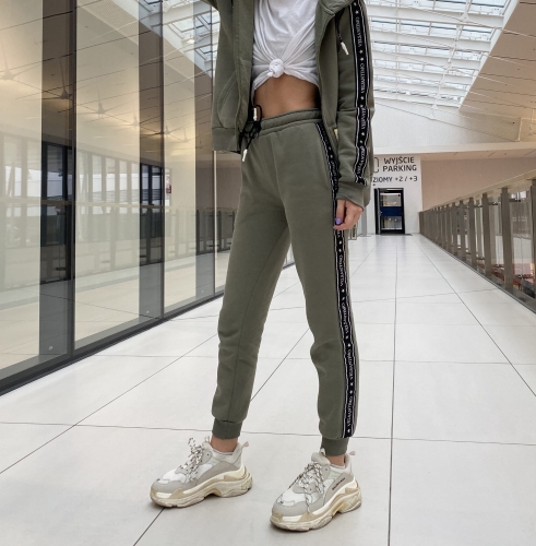 STRIPE PANTS KHAKI